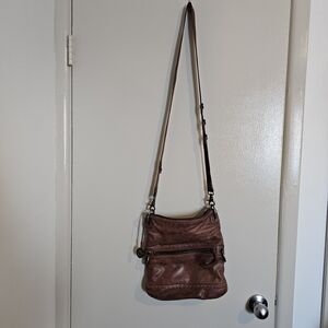 The Sak butter soft leather Brown Crossbody Bag